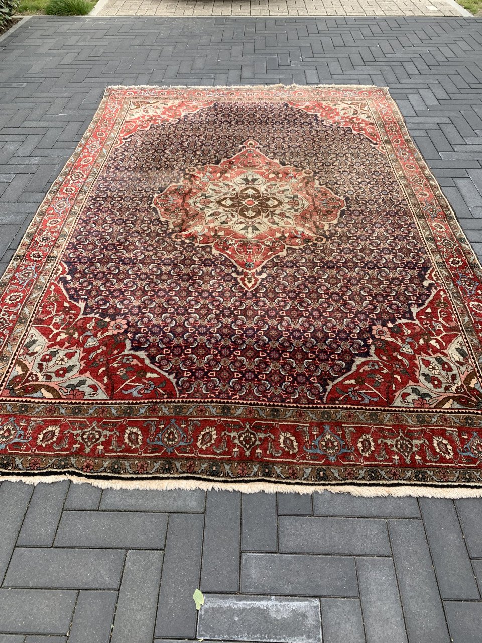 ✨Schitterend Sfeervol Handgeknoopt Vintage Vloerkleed ✨Met Certificaat.