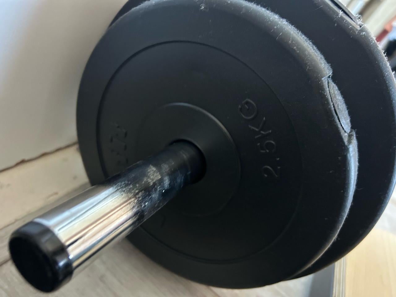 Halter stang met gewichten