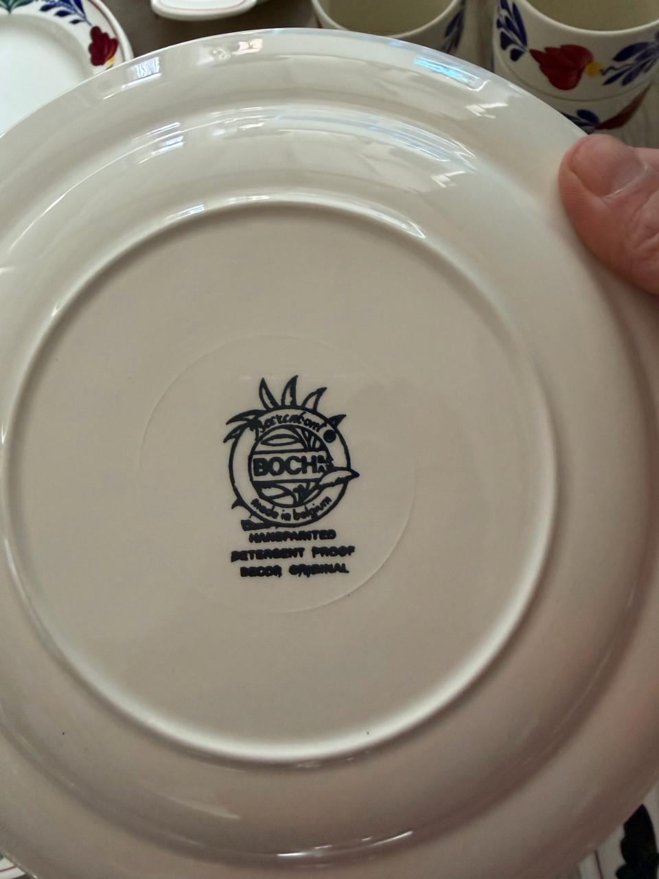 Boch boerenbont servies