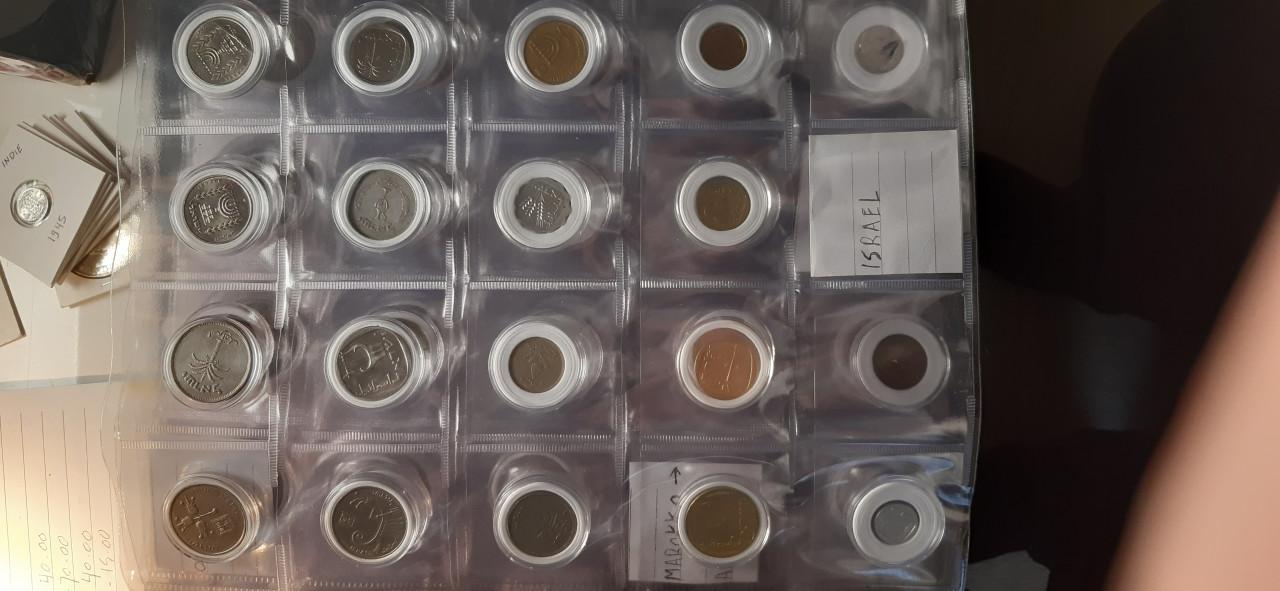 Map met oude munten buitenland