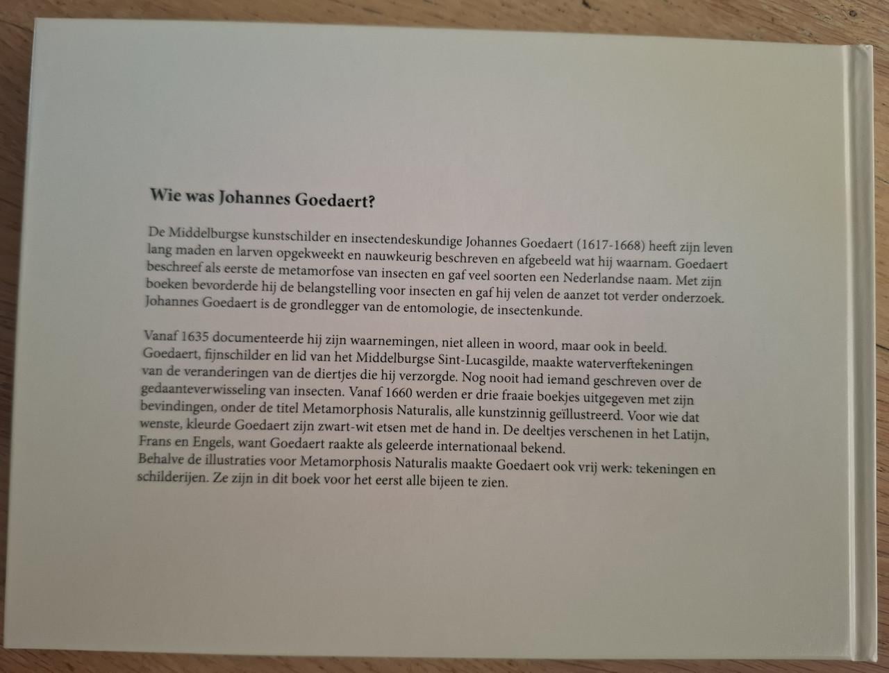 Johannes Goedaert, fijnschilder en entomoloog. Door Kees Beaart e,a,