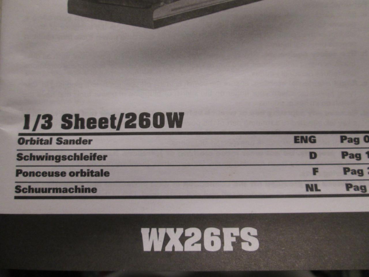 Nieuwe vlakschuurmachine in koffer