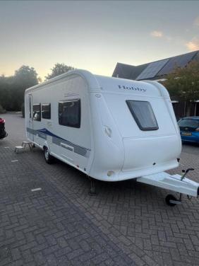 Hobby 540KMFE 2010, stapelbed, fransbed, mover, fietsendrager