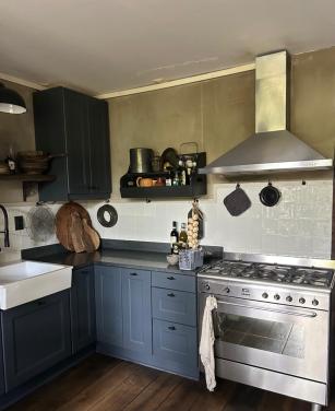 SMEG 90cm gasfornuis en afzuigkap