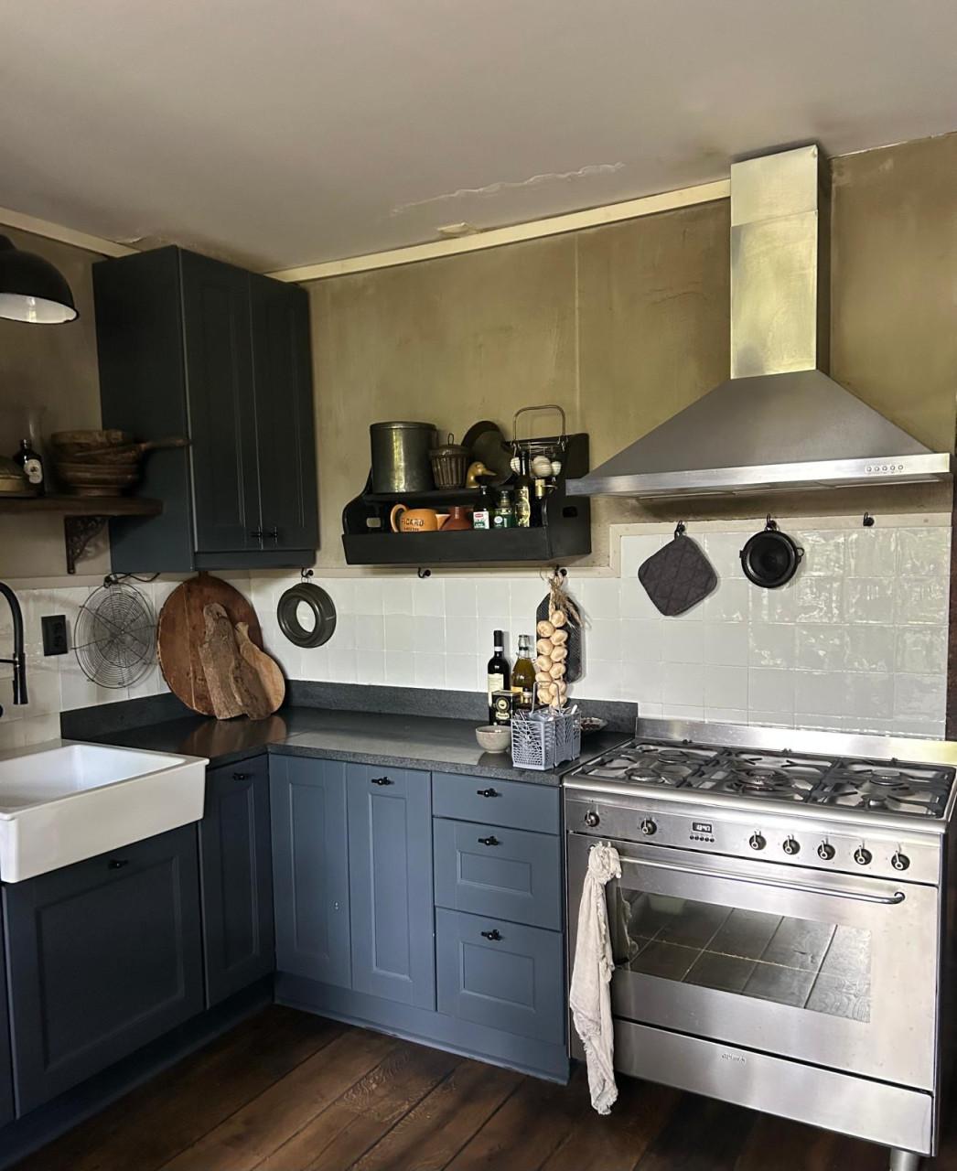 SMEG 90cm gasfornuis en afzuigkap