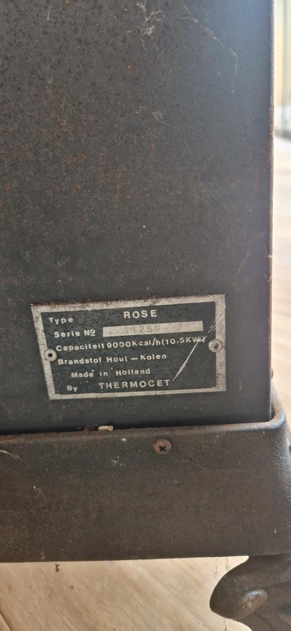 Houtkachel thermocet rose