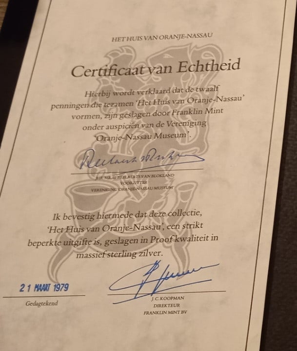 Zilveren penningen