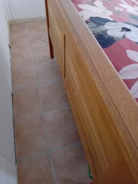 Massief houten bed,compleet en luxe bodems