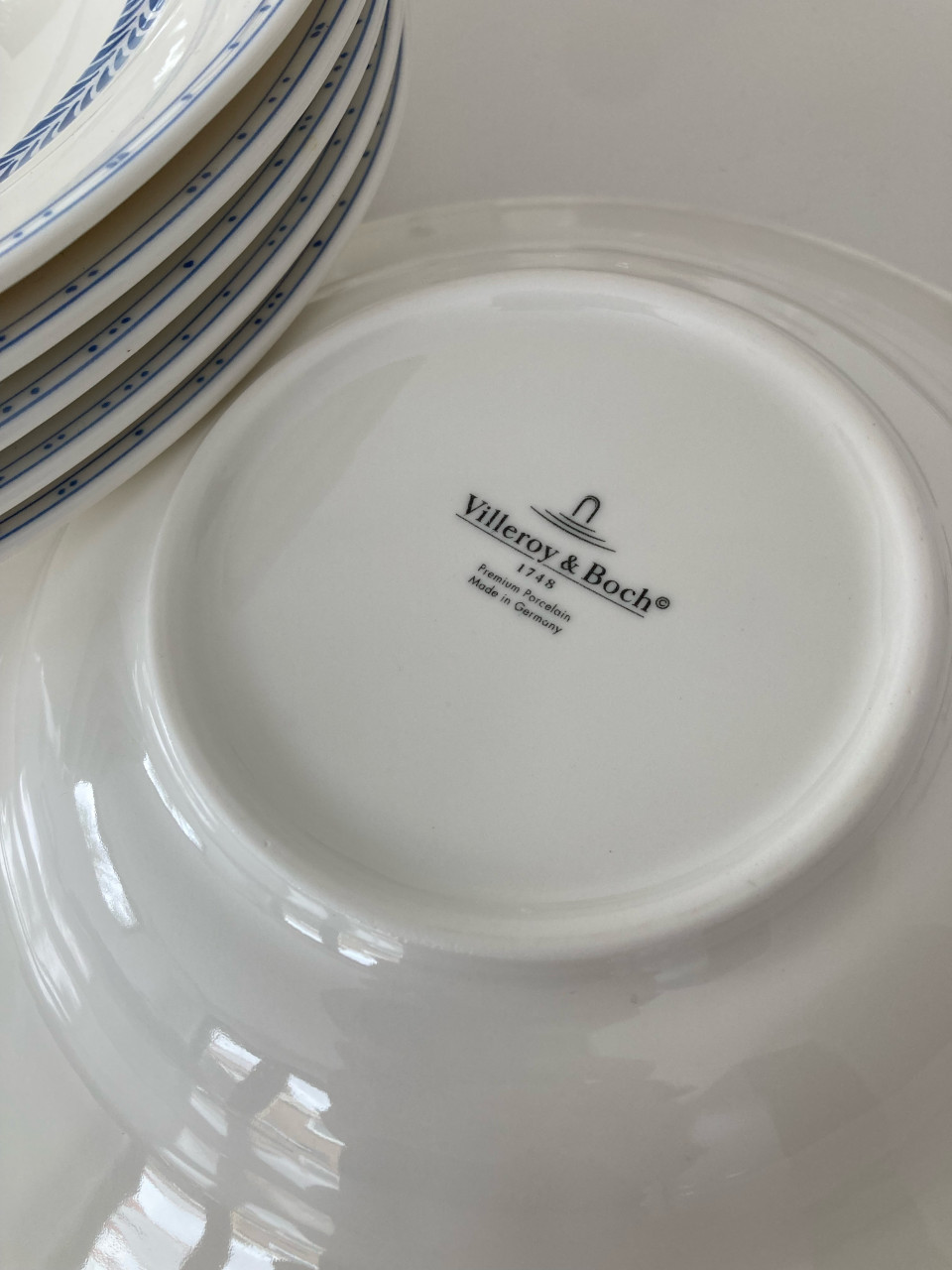 6 diepe borden Villeroy en Boch