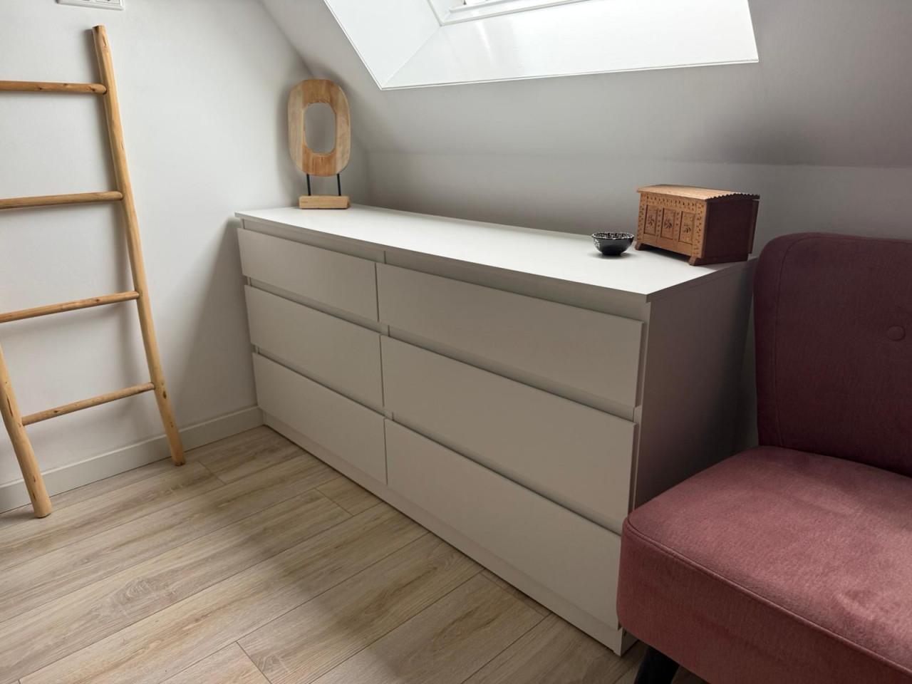 Ikea Kullen 6 ladenkast wit, 140x72 cm