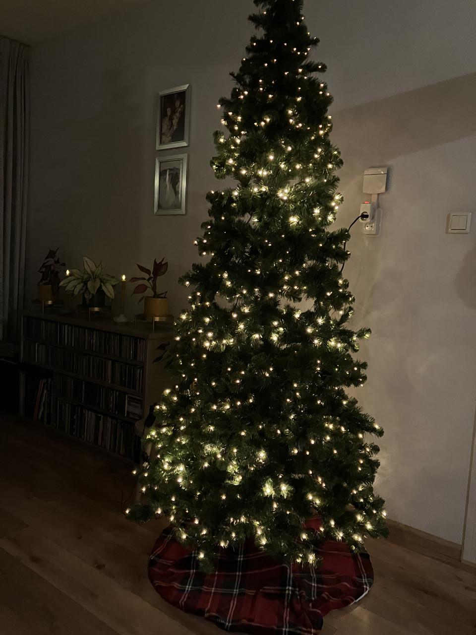Slanke Kunst kerstboom 230 cm  met 800 lichtjes