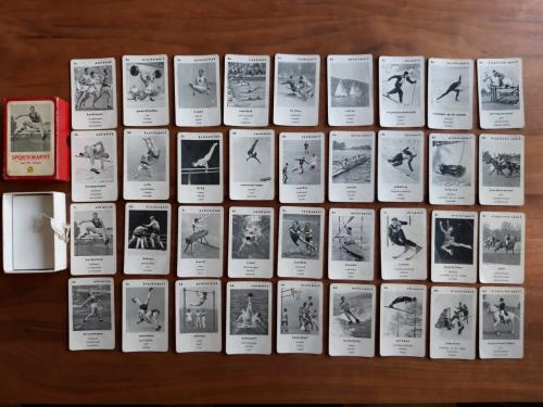 Vintage sportkwartetspel 1958