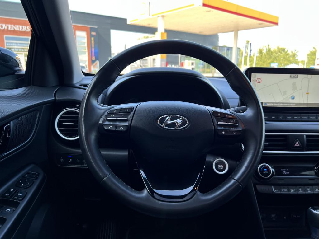 Hyundai Kona 1.6 gdi hev premium | lederen bekleding | stoel/stuur verwarmi