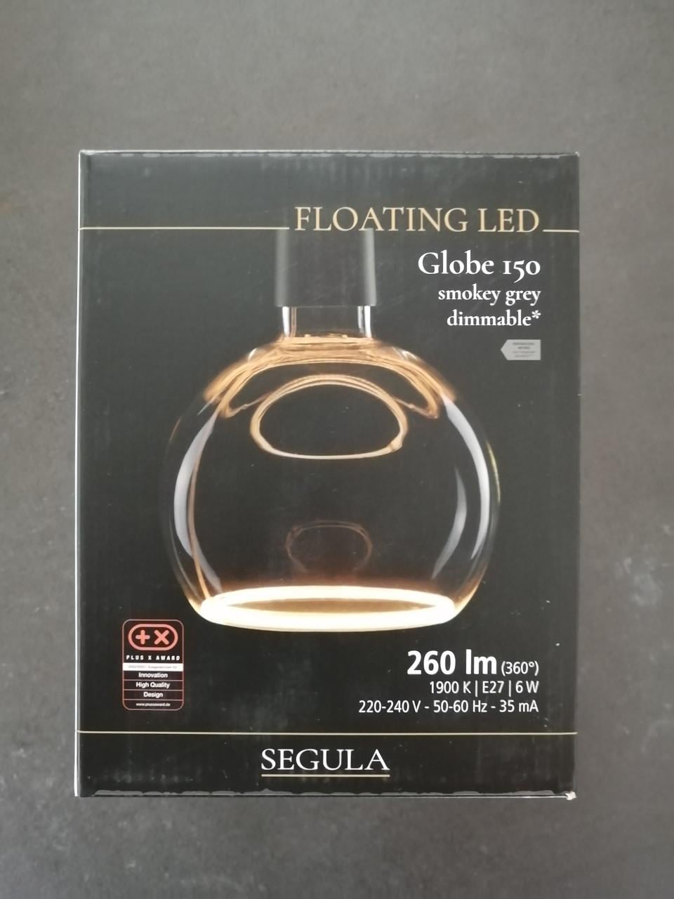 Nieuwe LED lamp FLOATING GLOBE 150 - smokey grey dimbaar