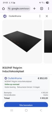 Nieuw in doos 90cm Inductiekookplaat
