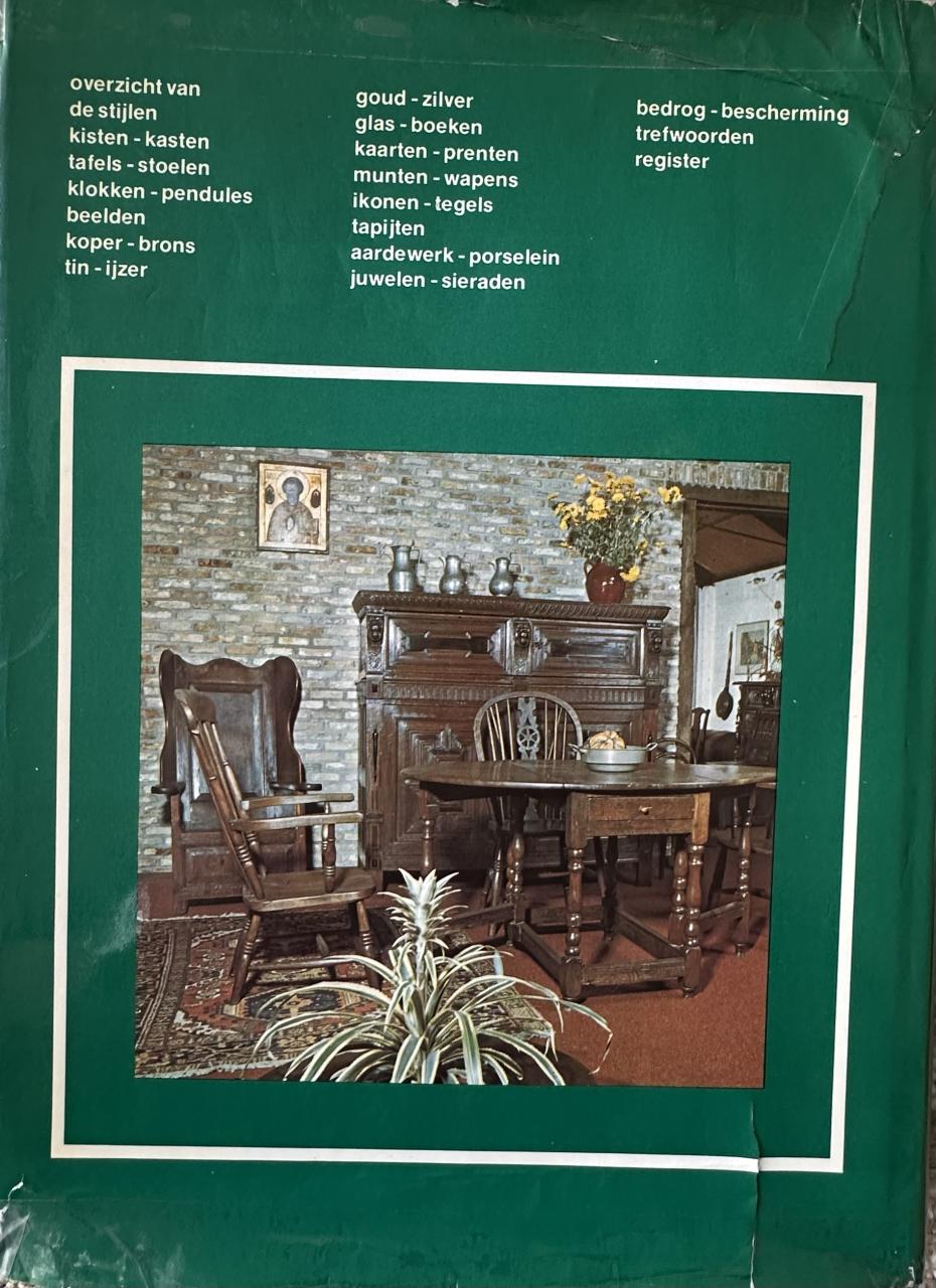 MOOI BOEK- ANTIEK IN WOORD EN BEELD VAN ANTON VAN OIRSCHOT.