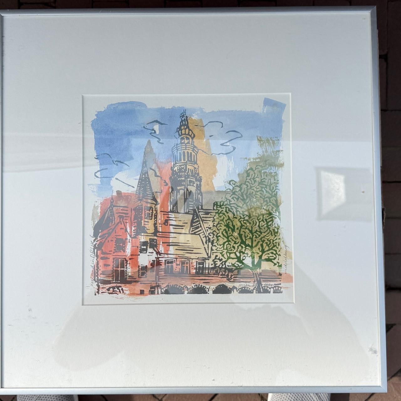 9 schilderijen van Jorien Brugmans – Zeeuwse stadsgezichten