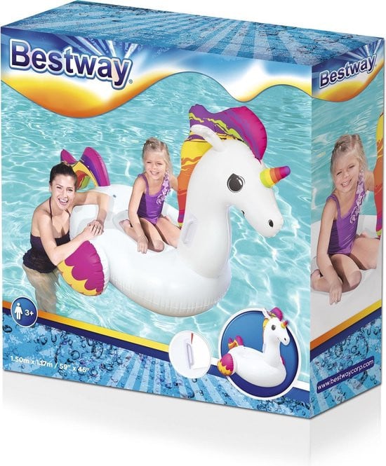 Unicorn ride-on opblaasfiguur