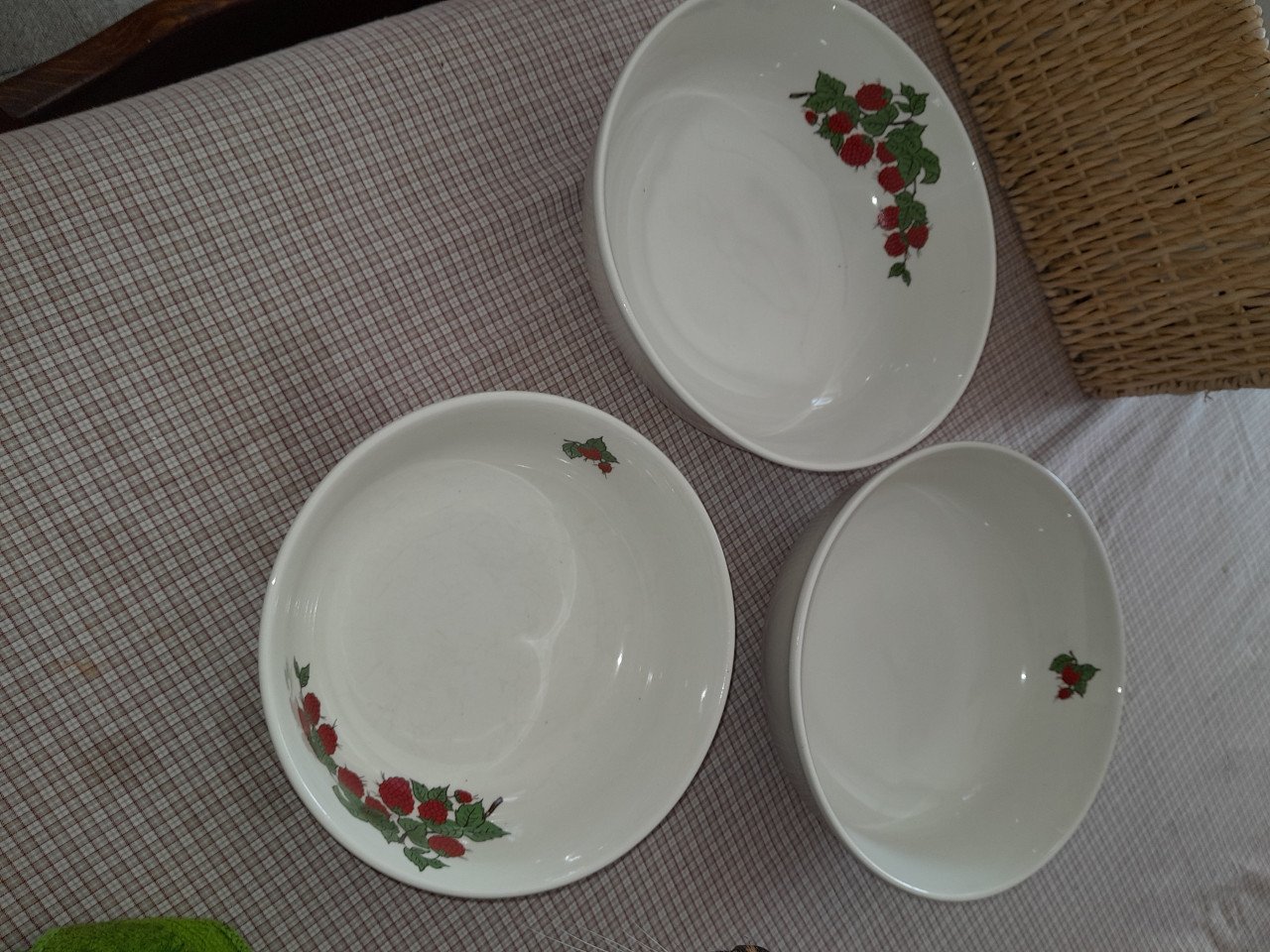 Aardenwerk servies + gebakstel+thermobekers + gebakstel  v.a €1,00