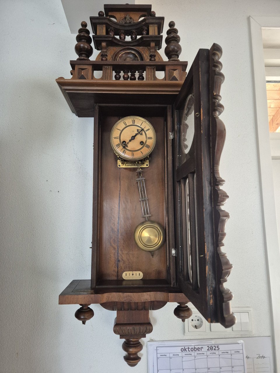 Antieke Junghans Wandklok