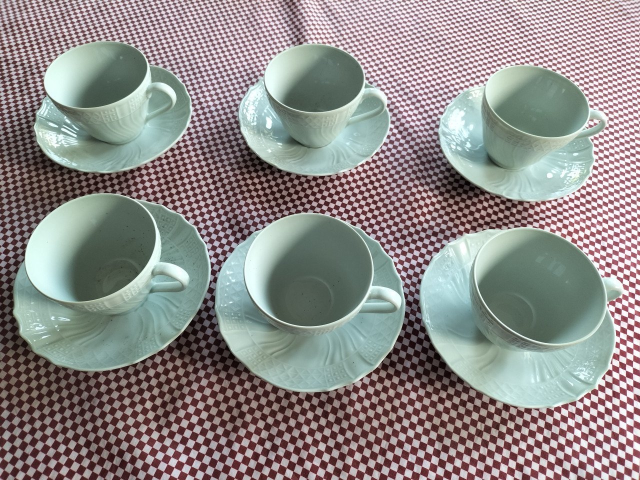 6x theekopjes porselein