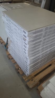 TSZ1251 ca 18 m² stonelook tegels, greige, 60x60 cm, per m²
