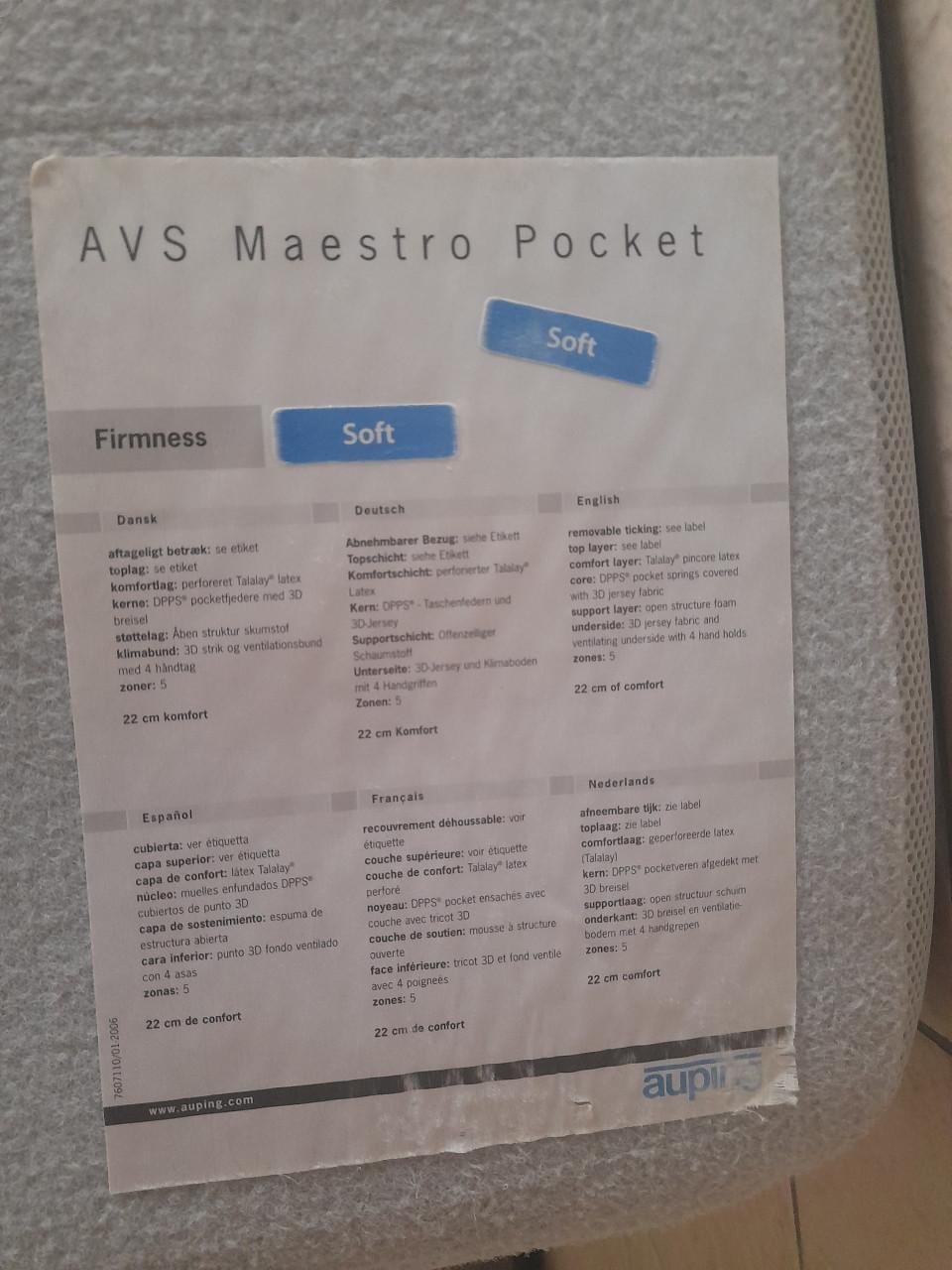 Auping matras  90 x 200 x 22 ( in goede schone staat )