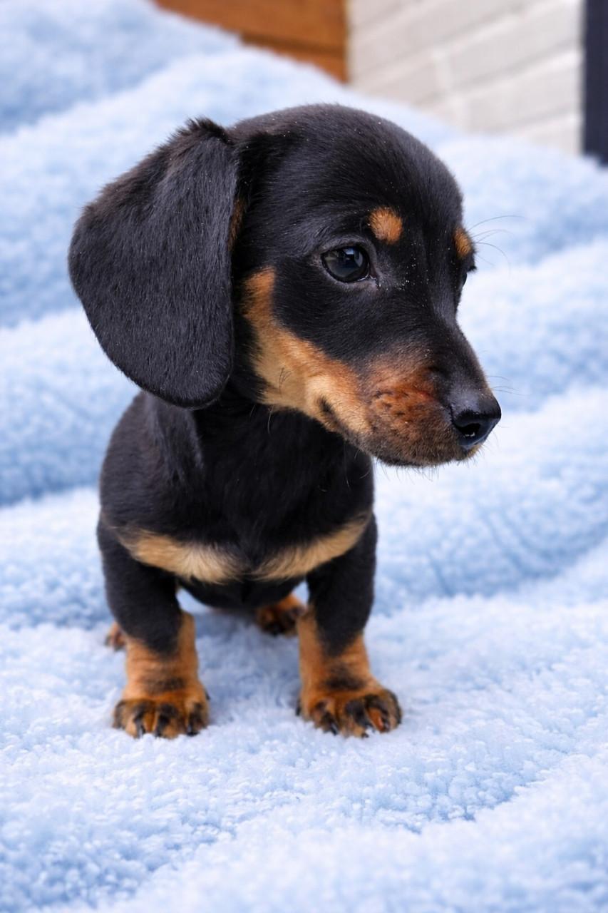 Black and tan teckel reutje