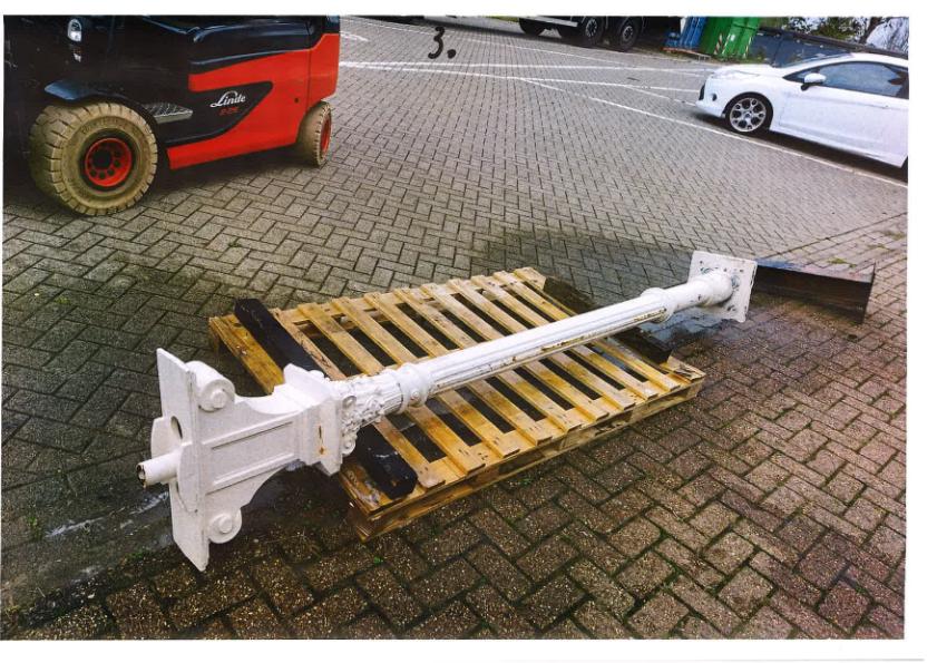 Antieke Gietijzeren Steunpilaar / Baluster