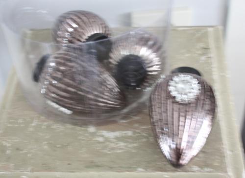Set van 4 glazen druppel kerstballen