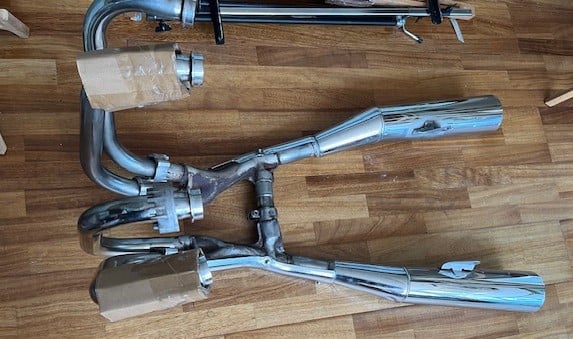 Zeldzaam Sankei Honda uitlaat set  750 cc