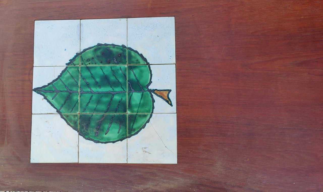 Salontafel met tegeltableau, jaren 60