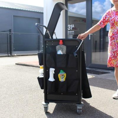 Schoonmaak kar voor professioneel gebruik