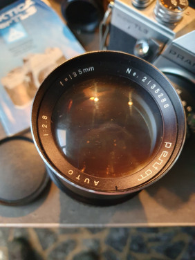 Mooie jaren 70 Praktica Super TL3 35mm SLR camera met 3 lenzen...