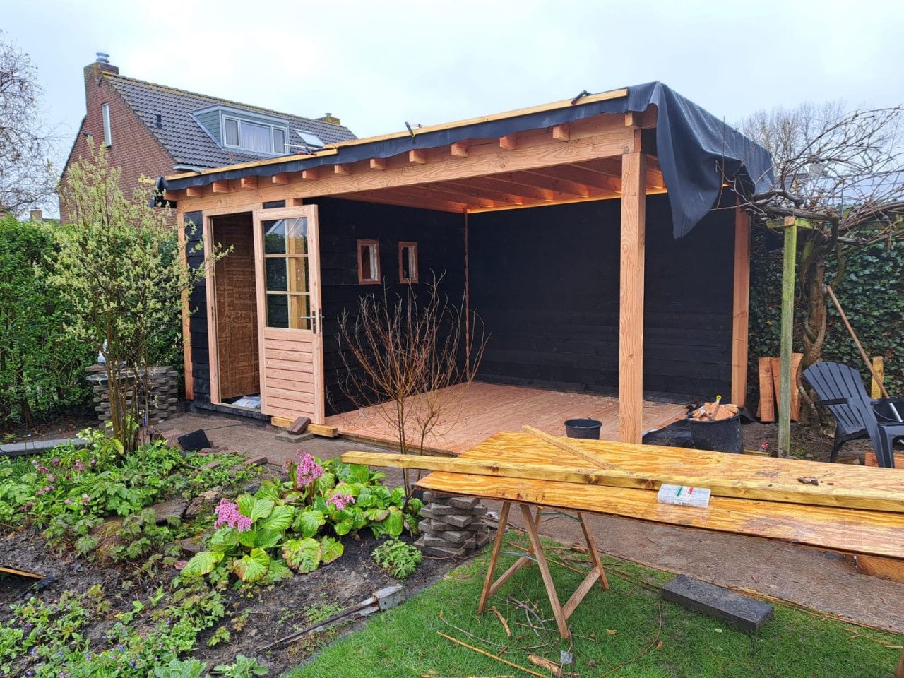 Houten overkappingen