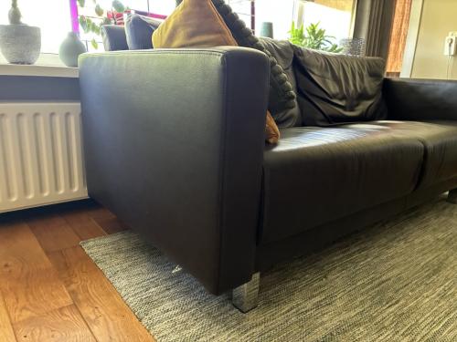 2 1/2 zitsbank leder