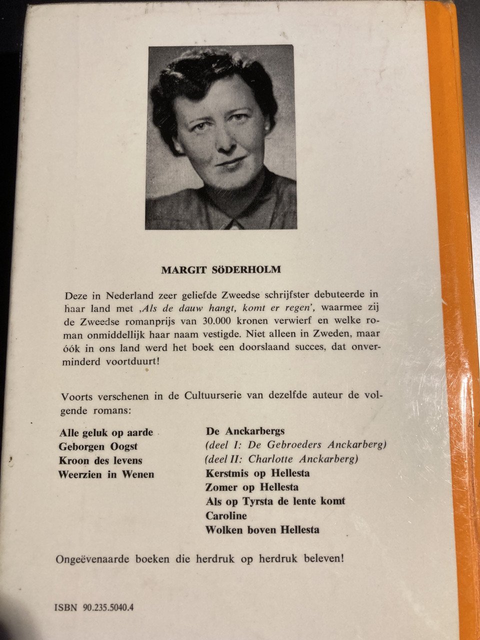 Als de dauw hangt komt er regen. Filmeditie Margit Soderholm