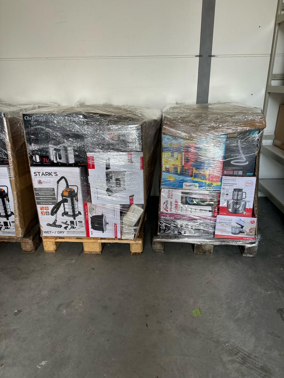 Mixpalets met niewe producten