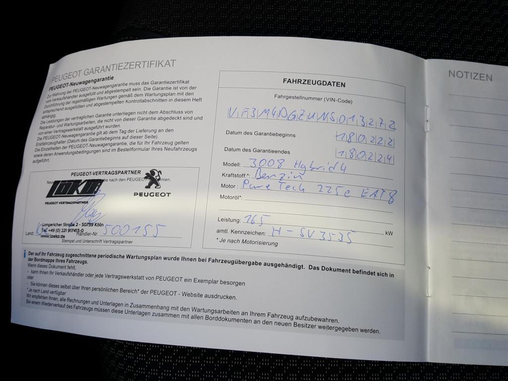 Peugeot 3008 1.6 plug-in hybrid 225pk e-eat8 gt pack apple carplay & androi
