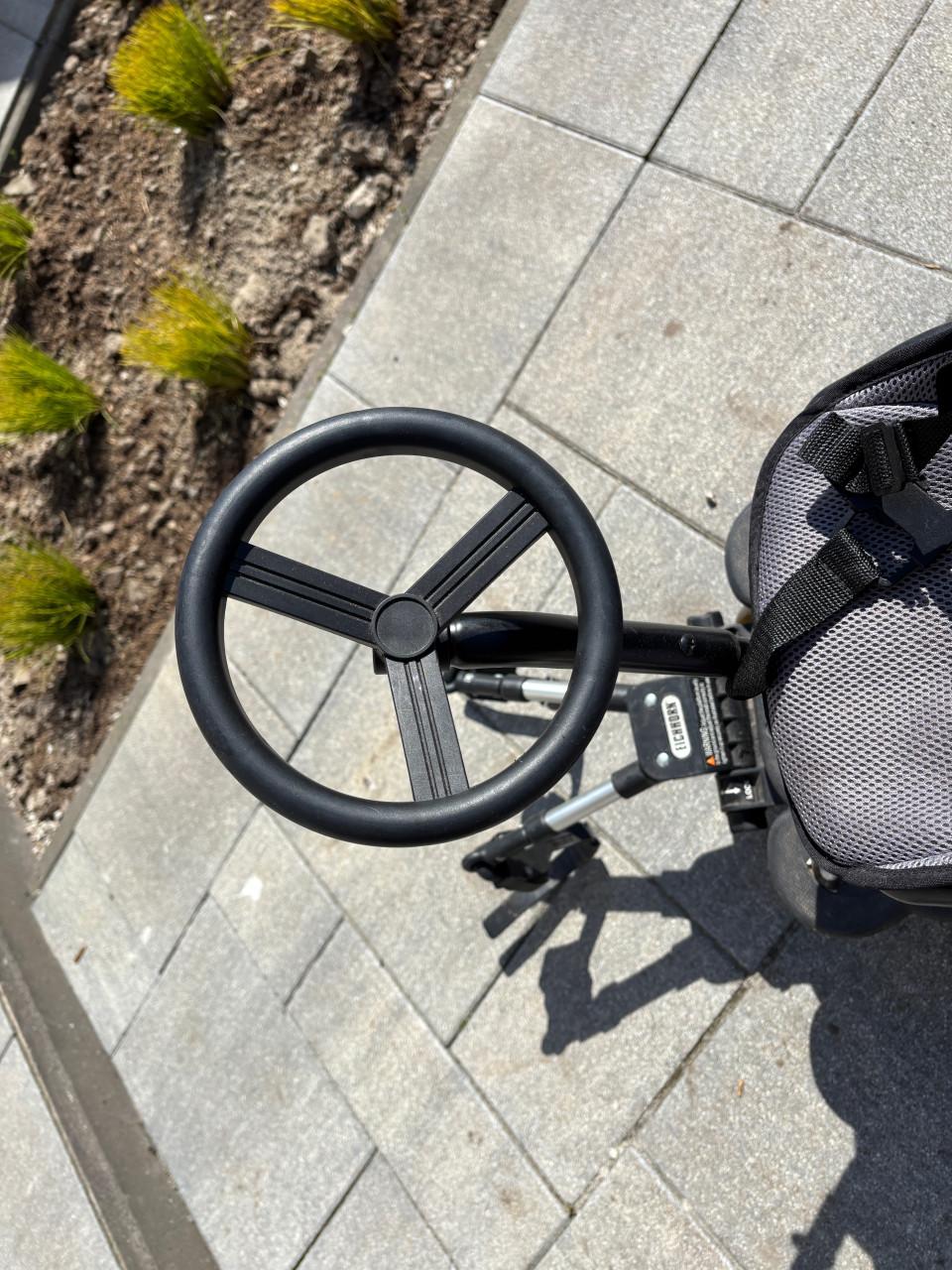 Meerijplank met zitje voor kinderwagen