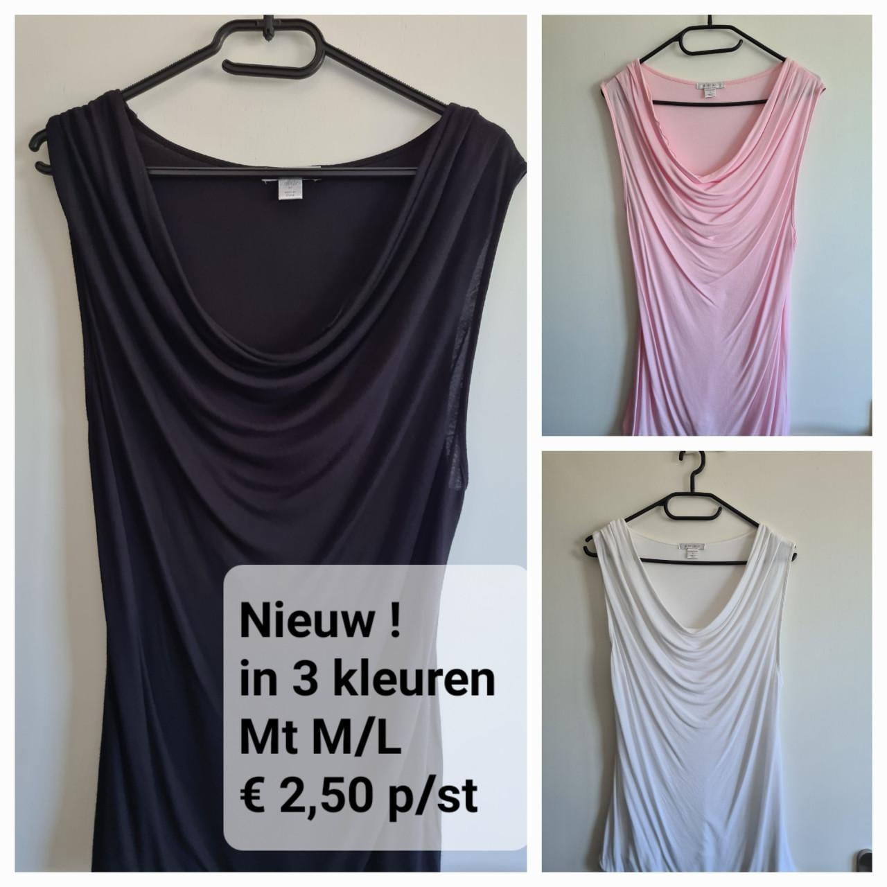 Zwarte nieuwe Waterfall top in 3 kleuren Mt M/L Merk : Amisu