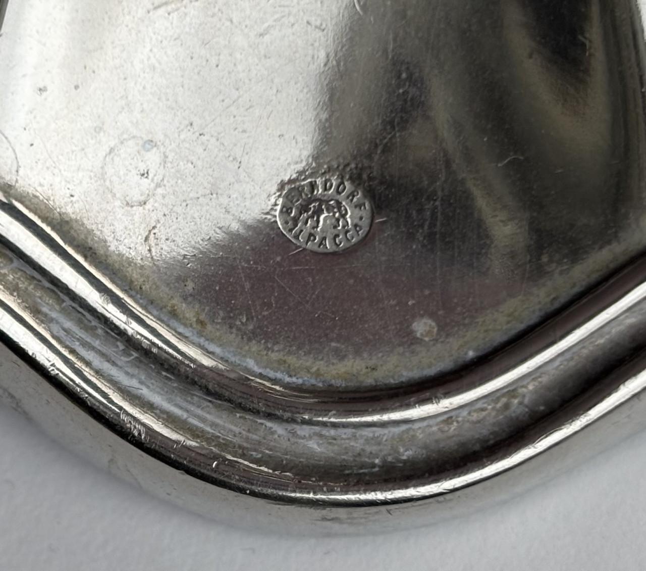 MOOIE BAROKKE KANDELAAR VAN BERNDORF ALPACCA