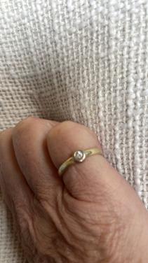Gouden ring met diamant