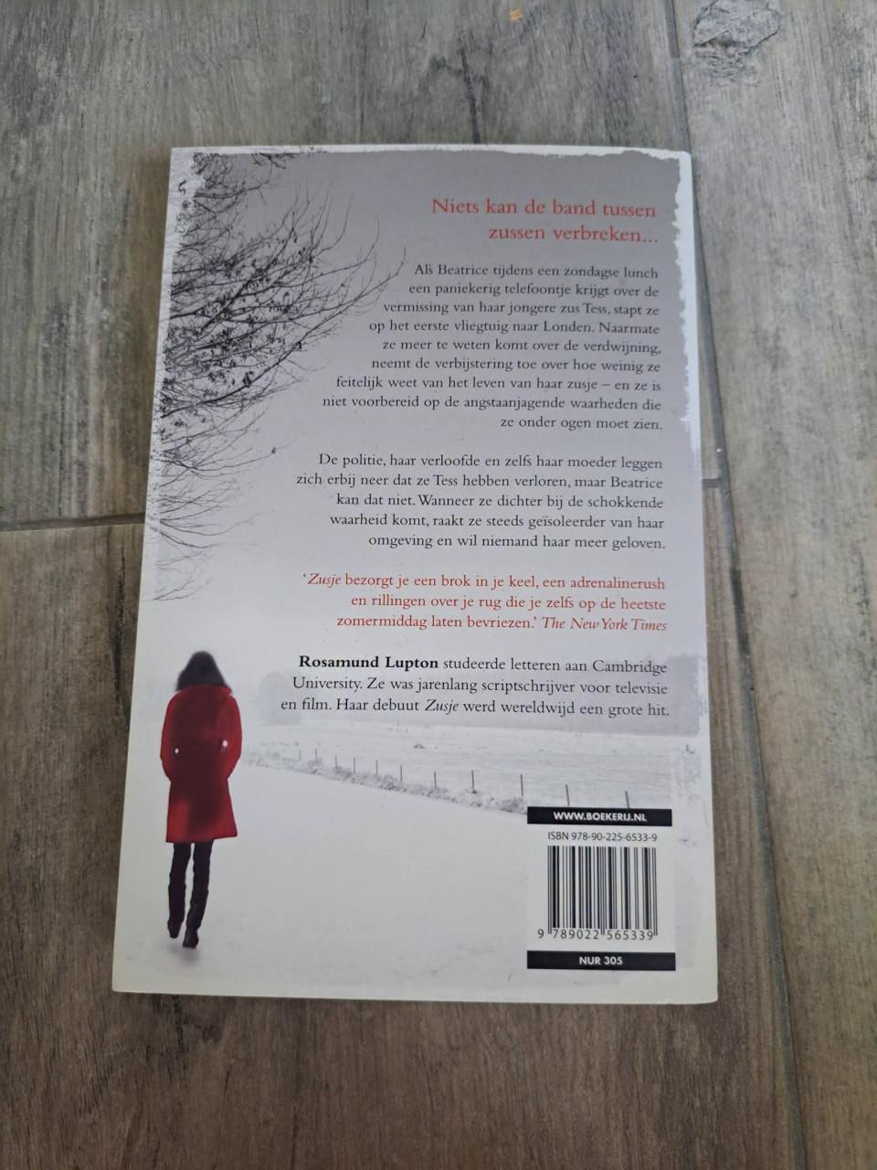 Thriller Zusje Rosamund Lupton