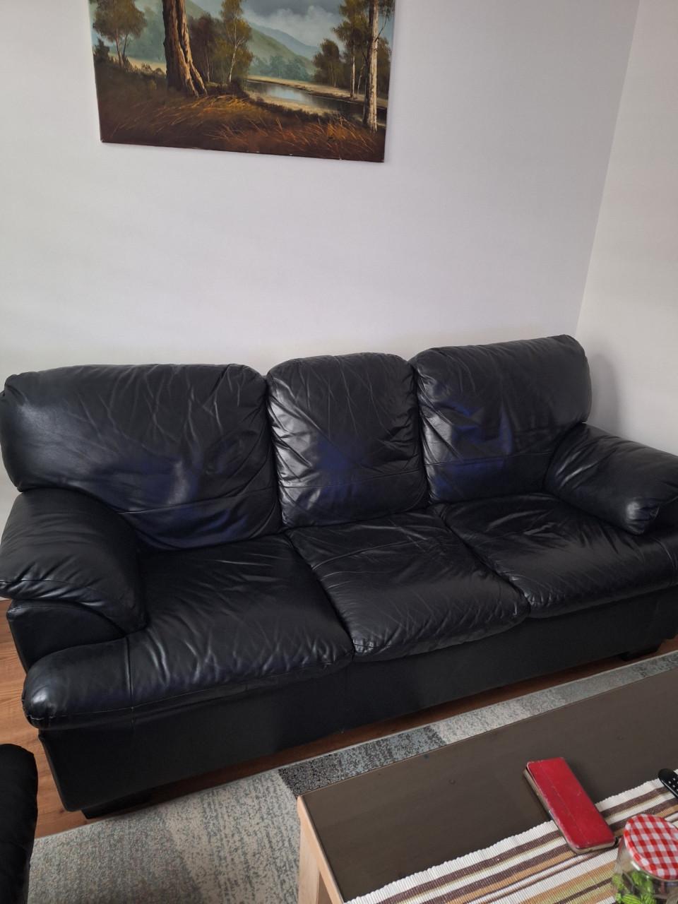 Te koop leren bankstel 1+2+3