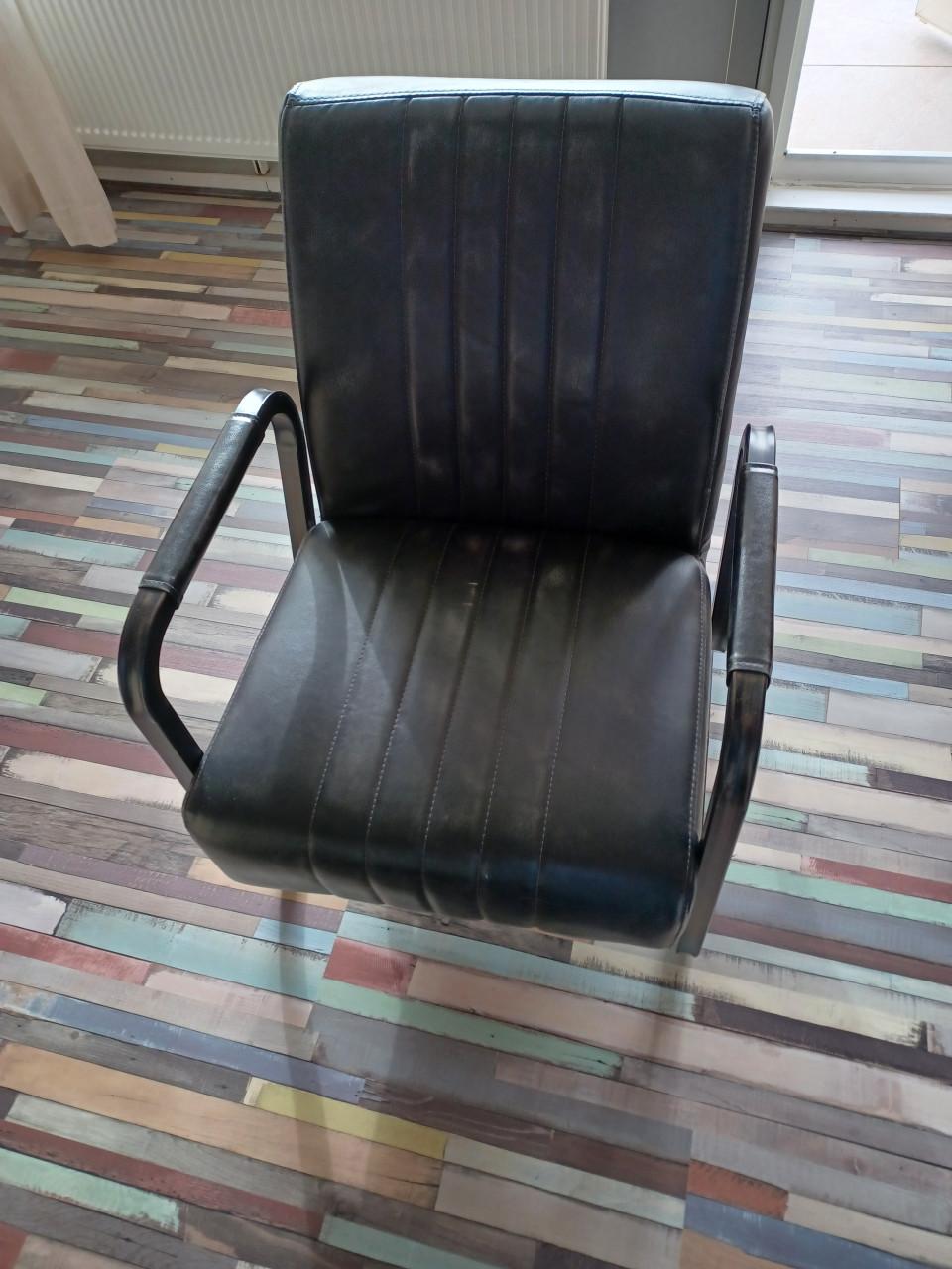 T.k.a. Leren Feauteuil Industrieel