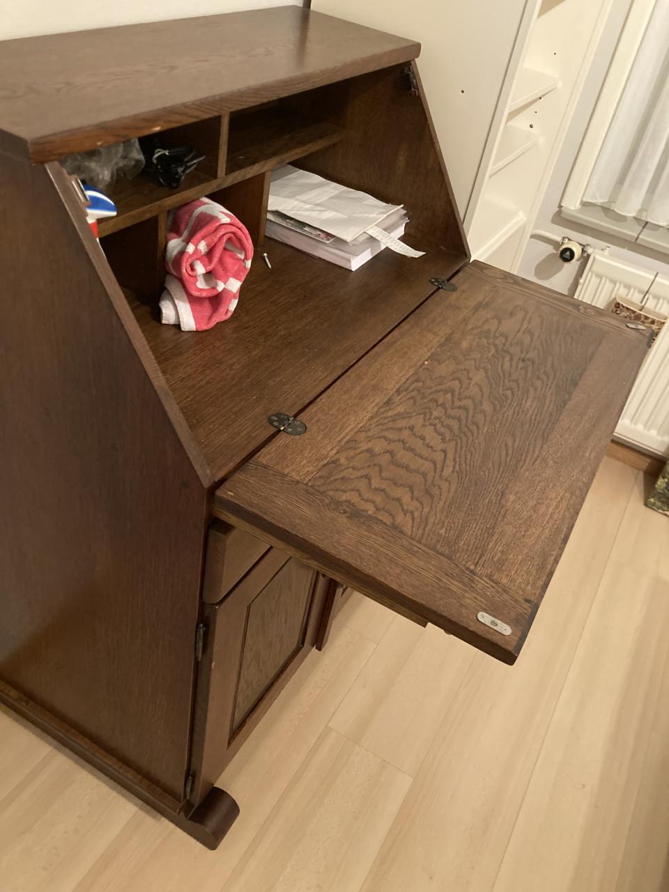 Bureau - secretaire donker hout