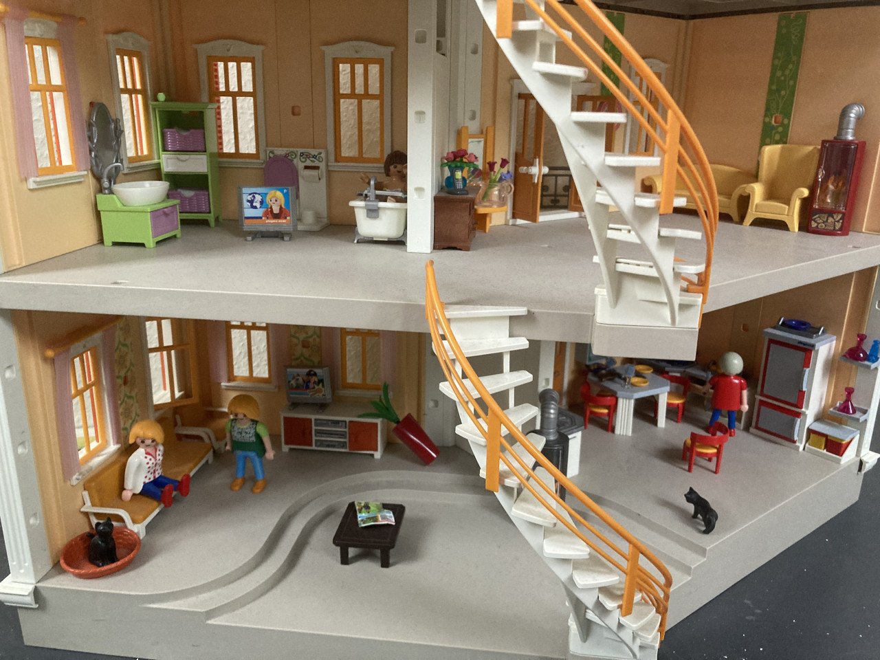 Victoriaans Playmobilhuis met meerdere kamers (vanaf 4 jaar)