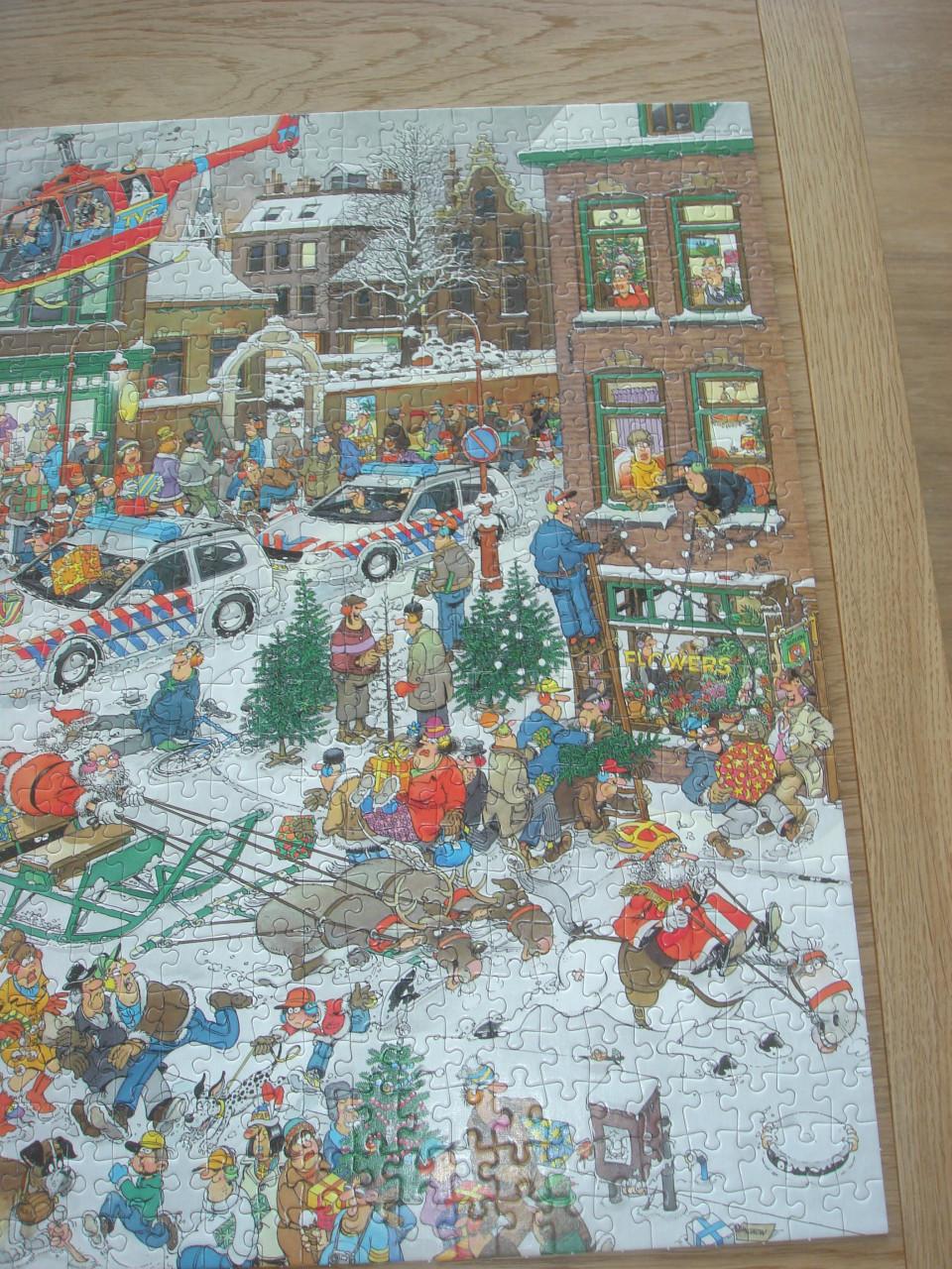 Te koop Complete Jan van Haasteren puzzel Kerstmis 1000 stukjes