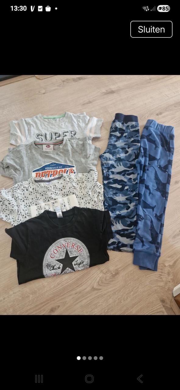 Jongens kleding mt 110 116